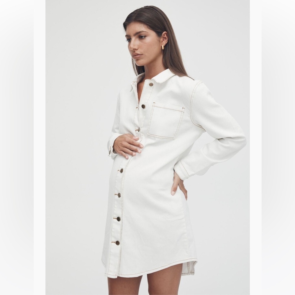 Legoe Heritage Maternity Denim Shirtdress